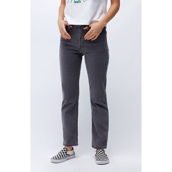 NWT Levi's Wedgie Straight Cropped Jeans in Cosmic Comet, Size 00 X Short, 24x28 - Picture 8 of 16